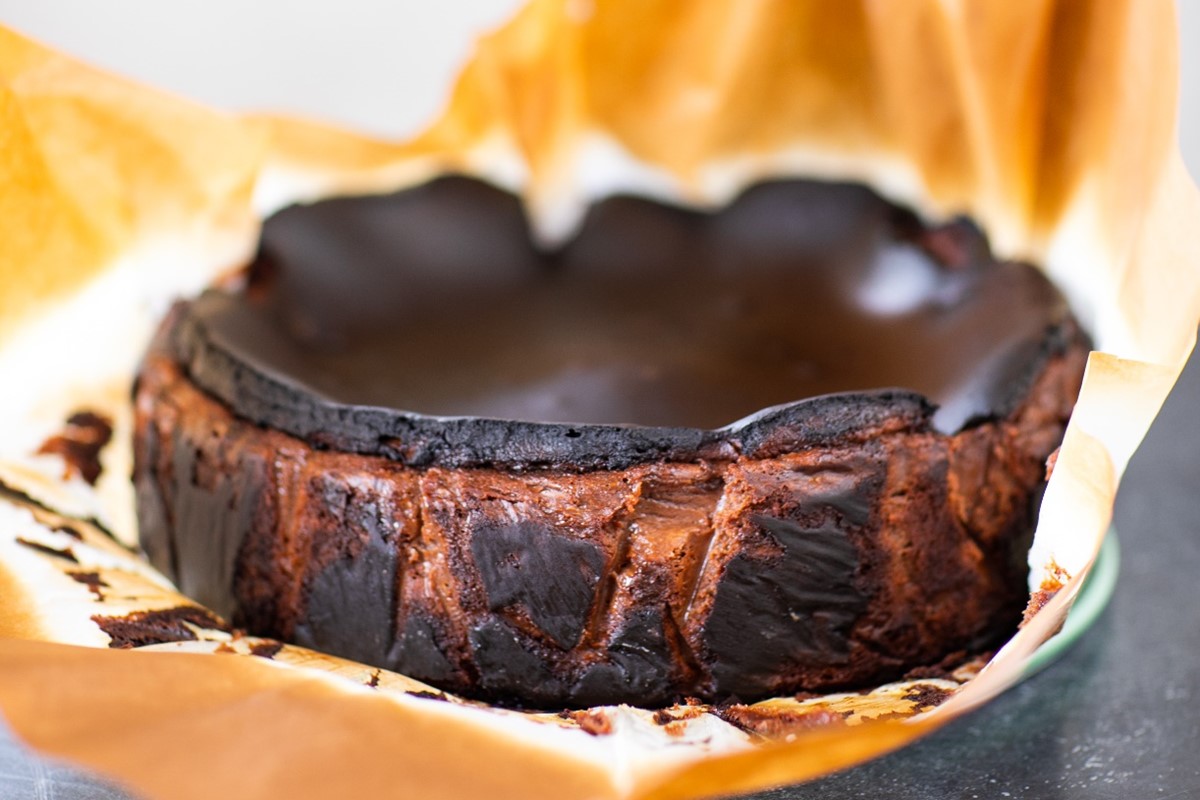 Chocolate Basque Cheesecake by Tavel Bristol-Joseph
